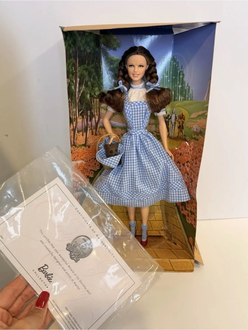 Barbie Wizard of Oz Dorothy 75th Anniversary Pink Label Doll w/ COA Mattel